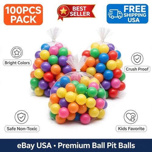100pcs plastic ball - plastic, balls