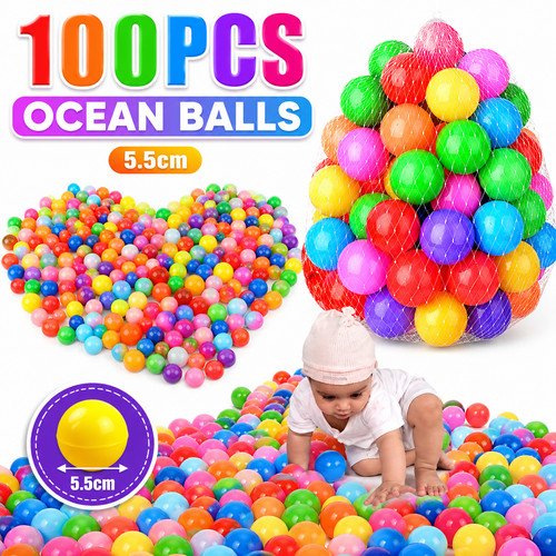 100 pcs 55mm colorful plastic - 100,