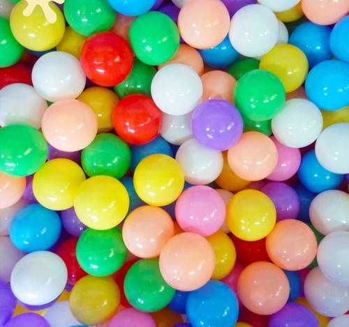 Soft plastic pink balls - pink,