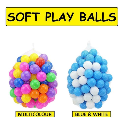 Plastic soft play balls - soft, bright